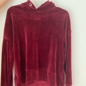 crushed velvet Nordstrom hoodie